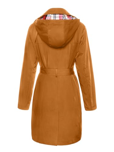 Classic Double-Breasted Belted Trench Coat