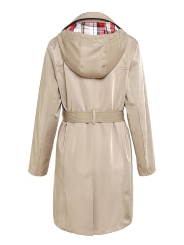 Classic Double-Breasted Belted Trench Coat