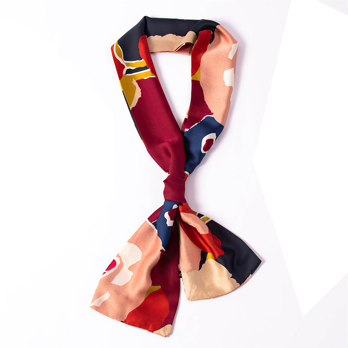 Floral Print Silk Scarf