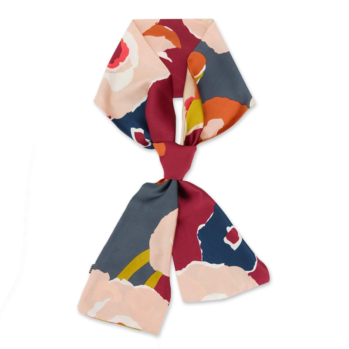 Floral Print Silk Scarf