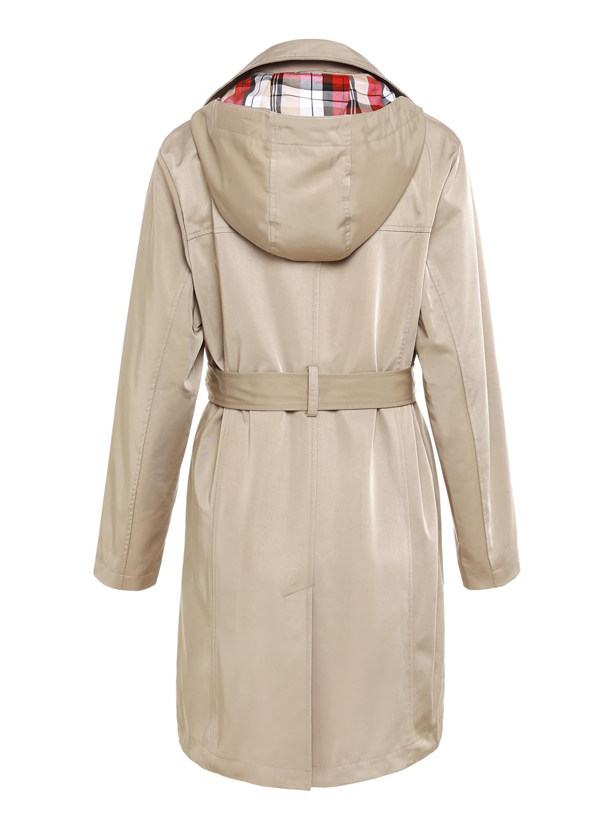 Classic Double-Breasted Belted Trench Coat