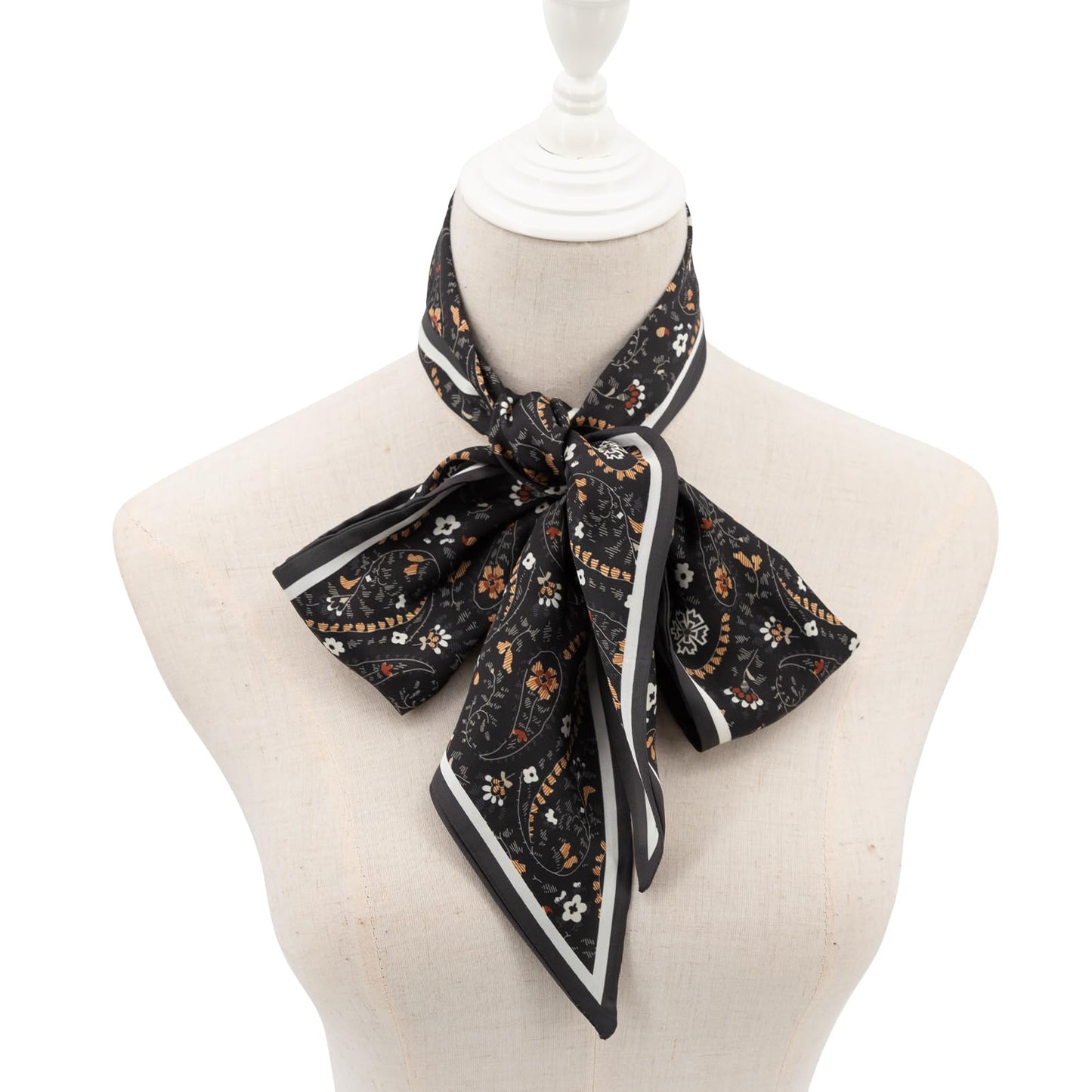 Floral Print Silk Scarf