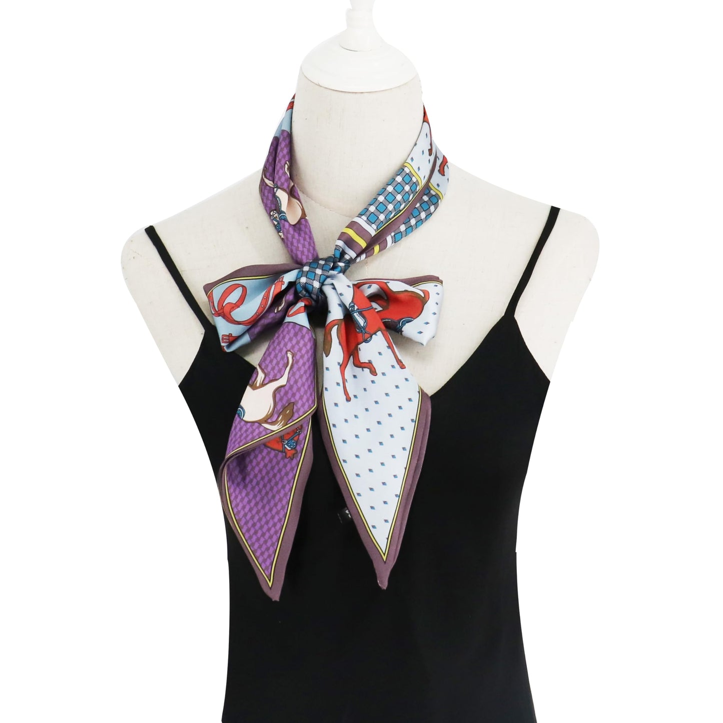 Floral Print Silk Scarf