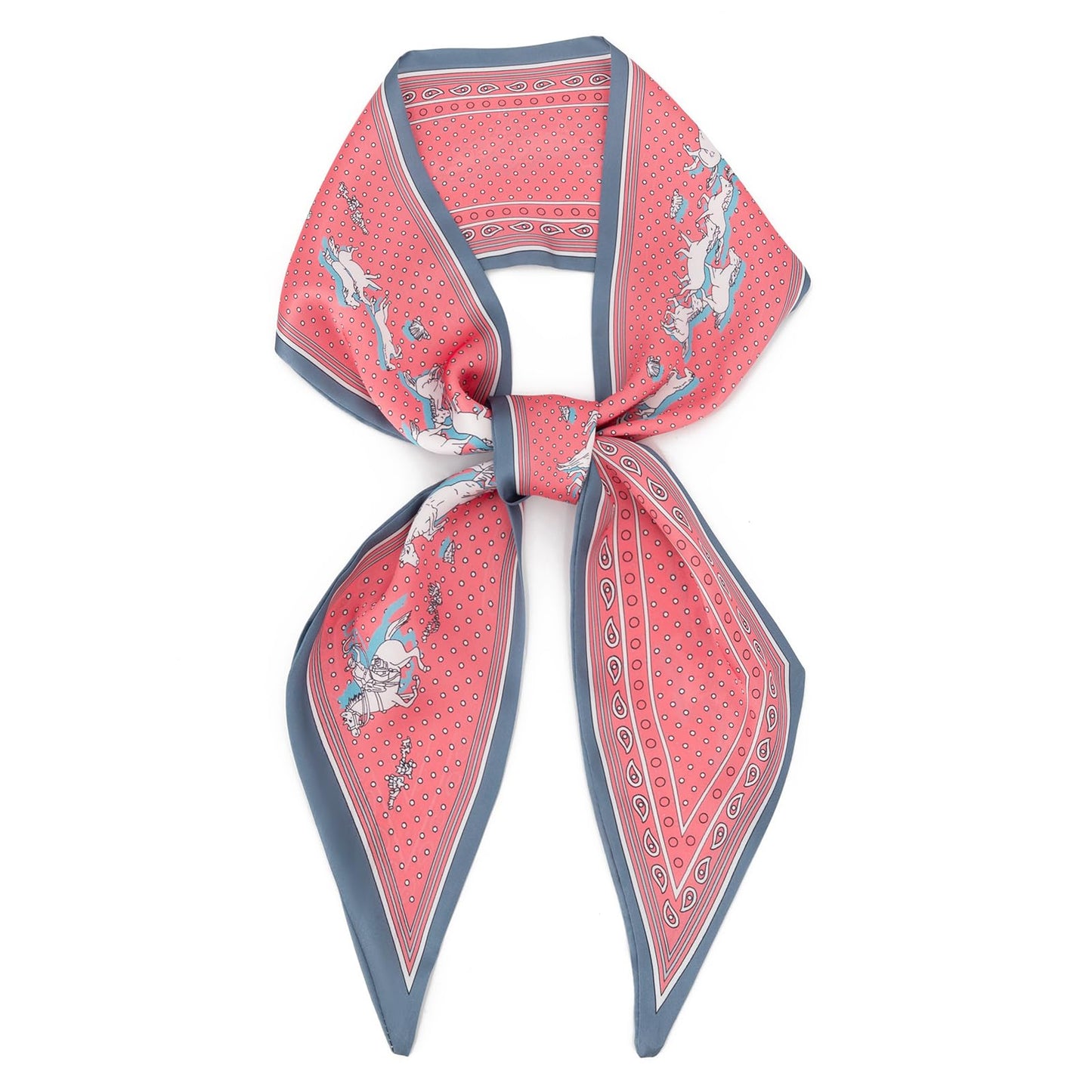 Floral Print Silk Scarf