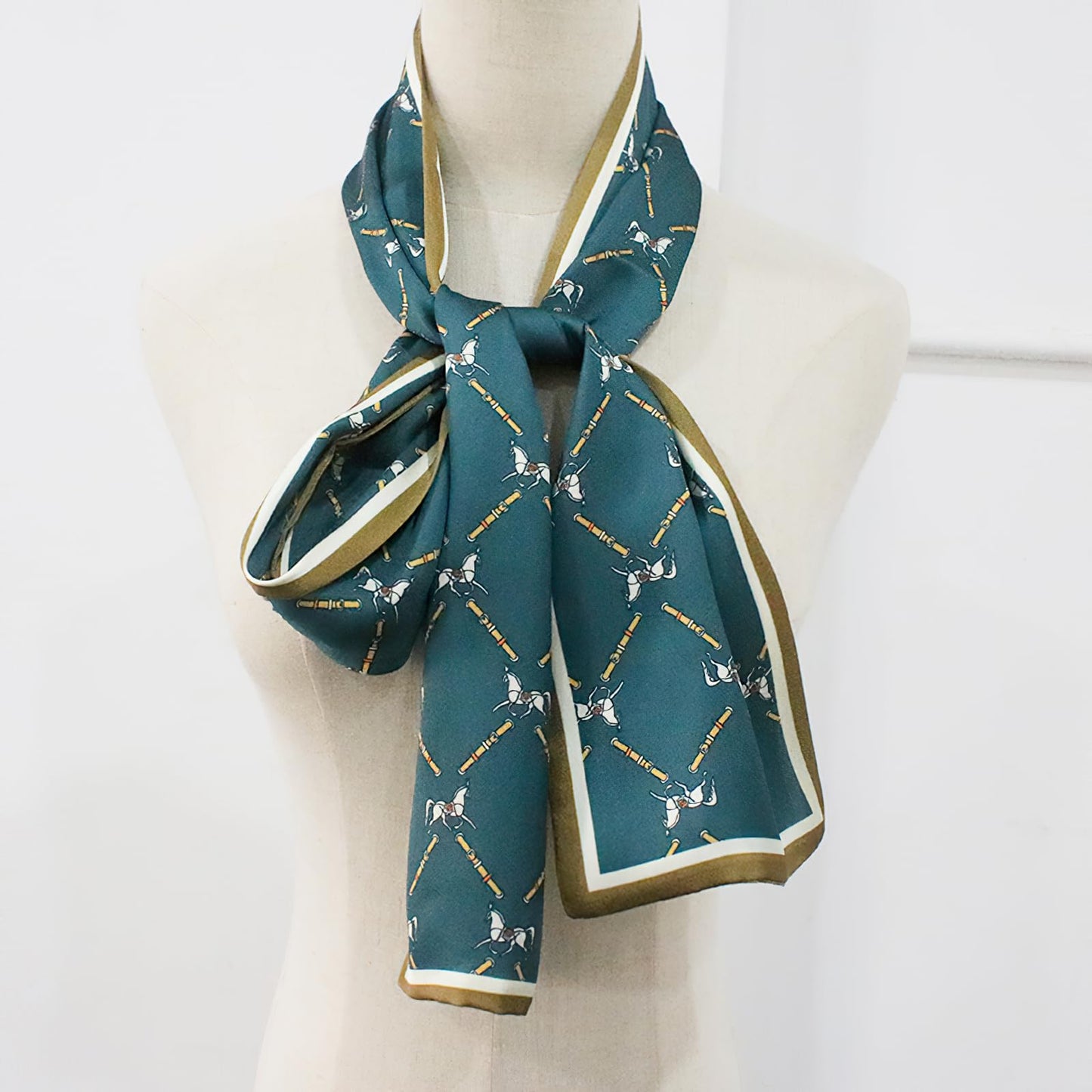 Floral Print Silk Scarf