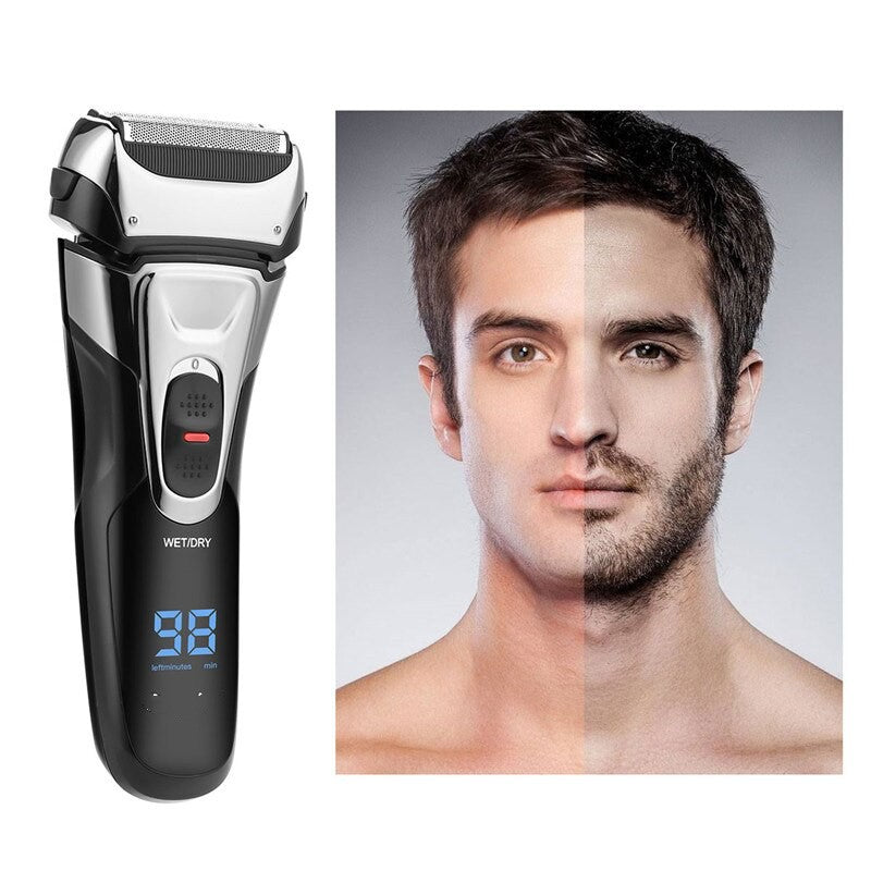 Cordless Electric Beard Trimmer Powerful Hair Shaver For Men