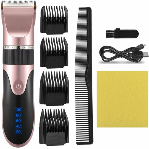 USB Hair Clipper Men Barber Rechargeable Beard Trimmer