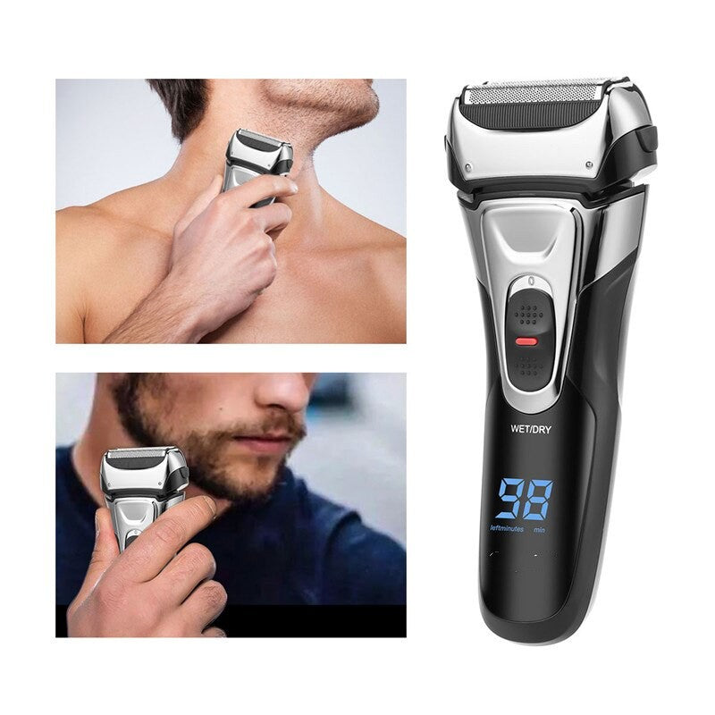 Cordless Electric Beard Trimmer Powerful Hair Shaver For Men