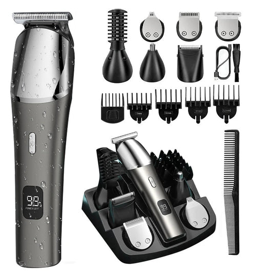 Beard Trimmer for Men Grooming Kit with Hair Clippers Electric Razor